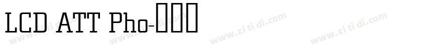 LCD ATT Pho字体转换